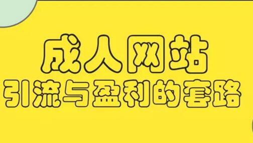 揭秘暴利成人网站推广方式与盈利模式